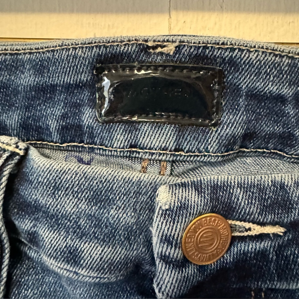 Mother Jeans The Looker Ankle Fray Womens 24 Designer Denim Mid Rise - Picture 6 of 12